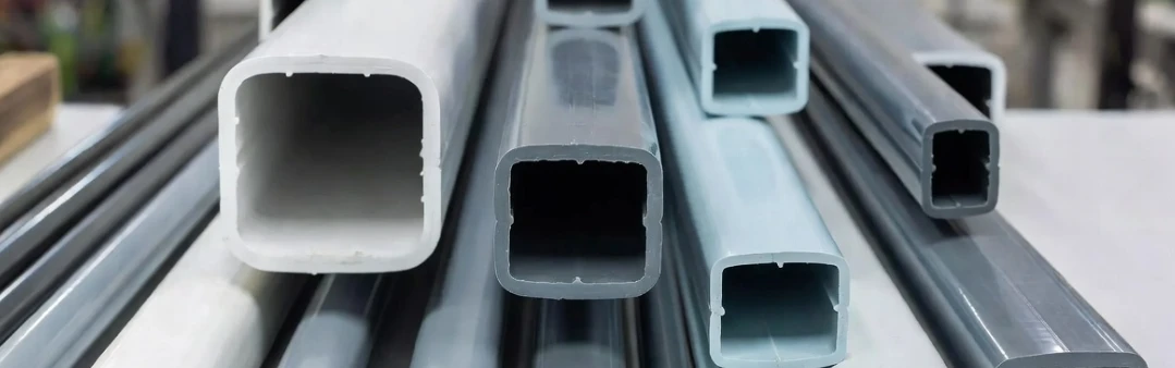 Various sizes of rigid and flexible square PVC tubing profiles ranging from 11mm x 6mm to 50mm x 25mm for B2B applications Various sizes of rigid and flexible square PVC tubing profiles ranging from 11mm x 6mm to 50mm x 25mm for B2B applications